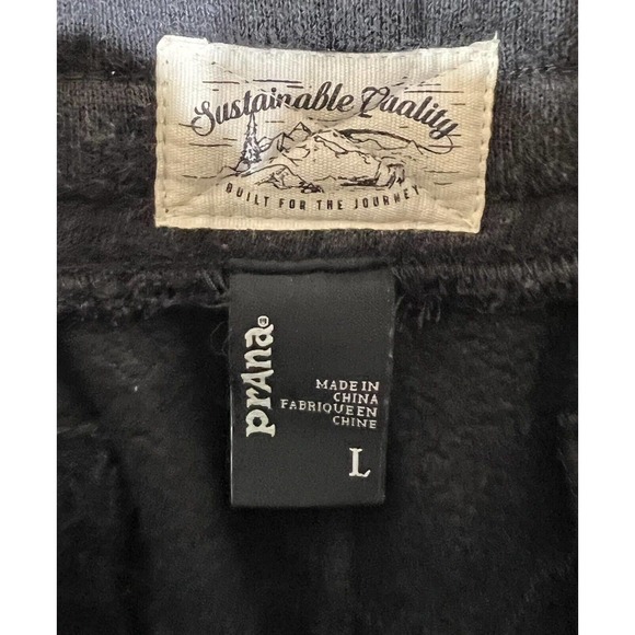 Prana Over Rock Jogger‎ Pants Mens Large Charcoal Heather Pockets Pull On - Picture 3 of 15